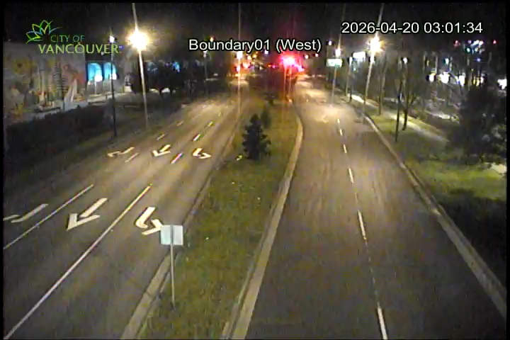 Boundary Road & E 1st Ave - West