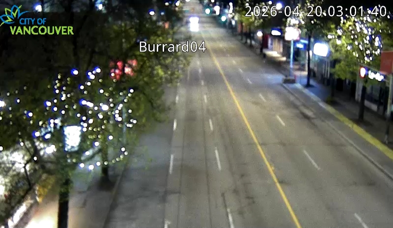 Burrard St & W 4th Ave - South