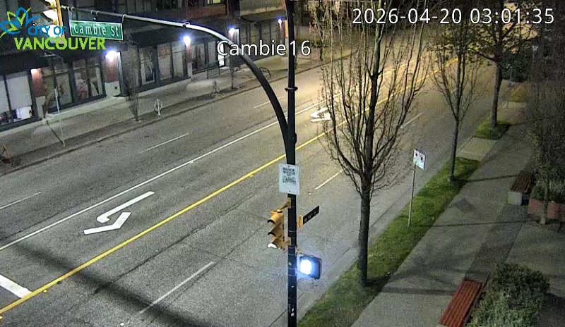 Cambie St and W 16th Ave - West