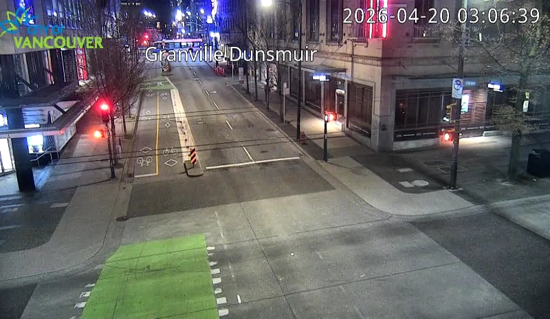 Granville St & Dunsmuir St - East