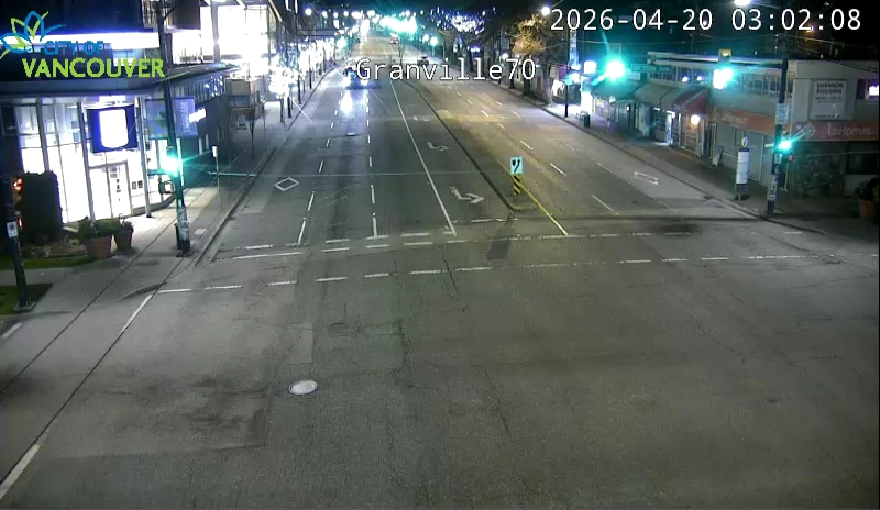 Granville St & W 70th Ave - N