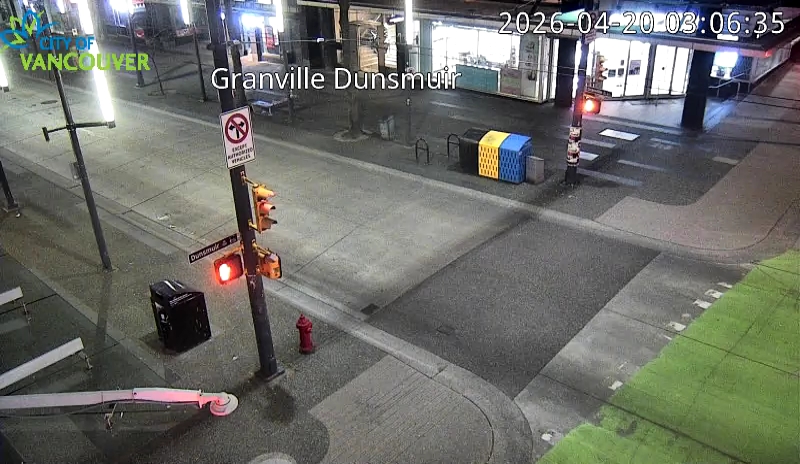 Granville St & Dunsmuir St - North