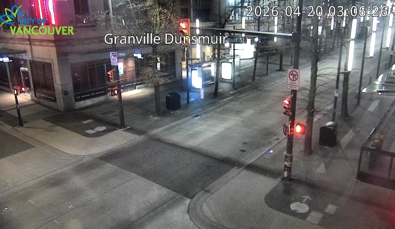 Granville St & Dunsmuir St - South
