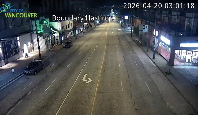 Boundary Rd & E Hastings St - West