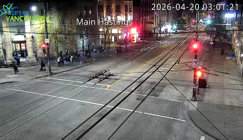 Main St & E Hastings St - West