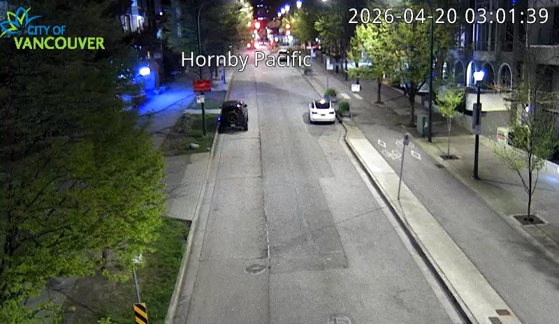 Hornby St and Pacific St - North