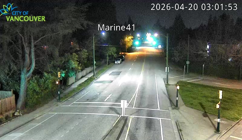 SW Marine Dr and W 41st Ave - East